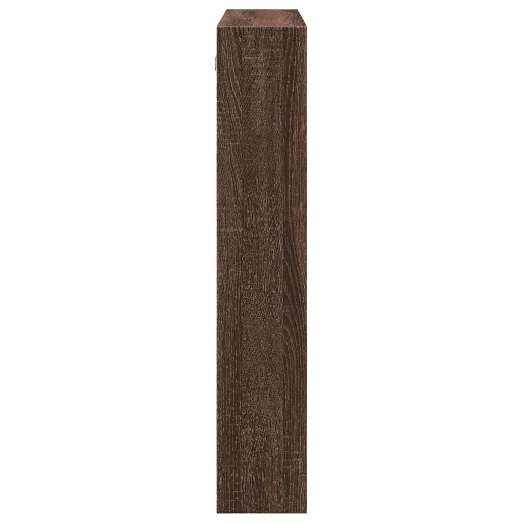 vidaXL Wall Cabinet Brown Oak 80x15x80 cm Engineered Wood 5