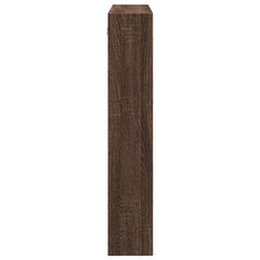 vidaXL Wall Cabinet Brown Oak 80x15x80 cm Engineered Wood 5