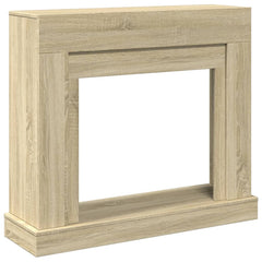 vidaXL Fireplace Surround Sonoma Oak 100x30x87.5 cm Engineered Wood 2