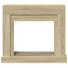 vidaXL Fireplace Surround Sonoma Oak 100x30x87.5 cm Engineered Wood 4