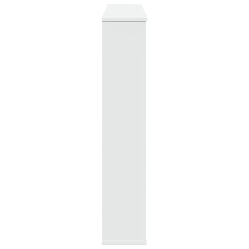 vidaXL Fireplace Surround White 100x20x100 cm Engineered Wood 5
