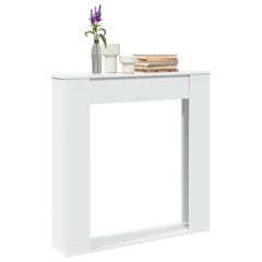 vidaXL Fireplace Surround White 100x20x100 cm Engineered Wood 1