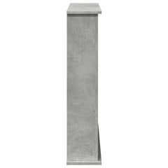 vidaXL Fireplace Surround Concrete Grey 75x20x87.5 cm Engineered Wood 5