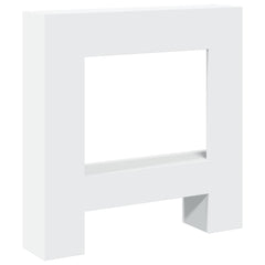 vidaXL Fireplace Surround White 81x18x82 cm Engineered Wood 2