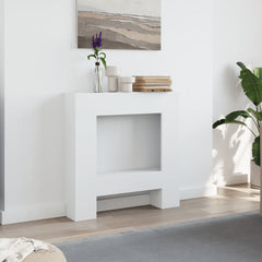 vidaXL Fireplace Surround White 81x18x82 cm Engineered Wood 3