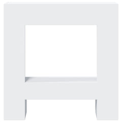 vidaXL Fireplace Surround White 81x18x82 cm Engineered Wood 4