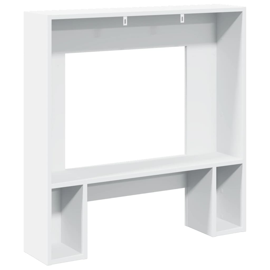 vidaXL Fireplace Surround White 81x18x82 cm Engineered Wood 6