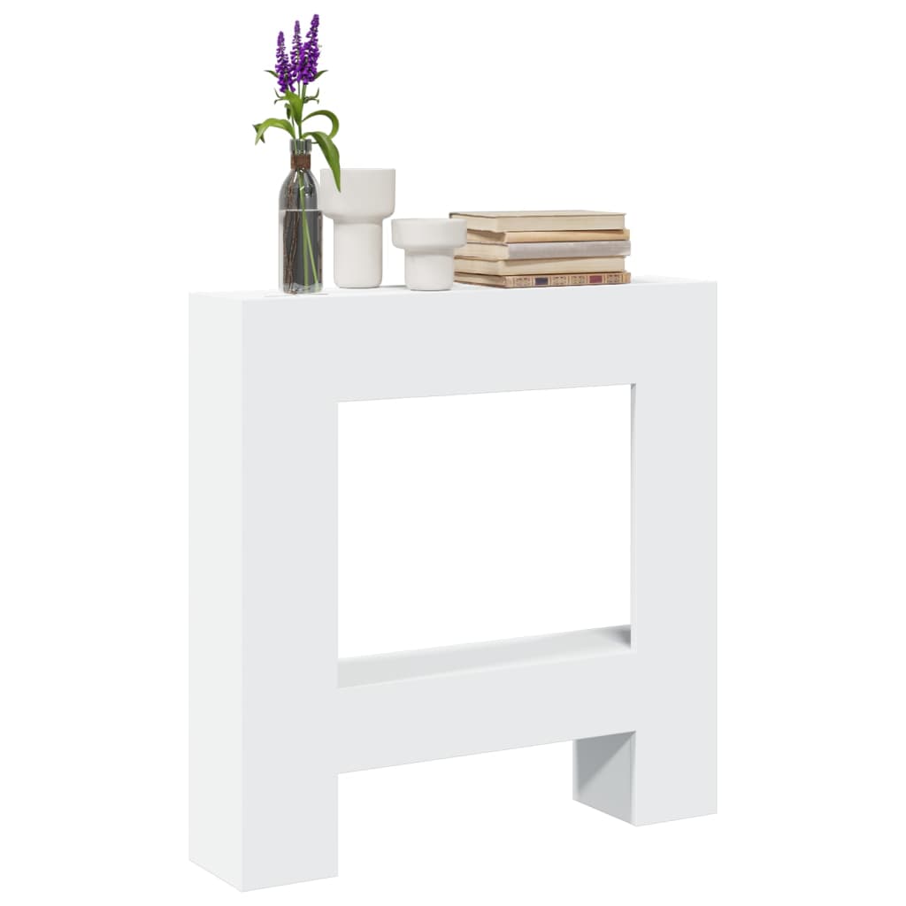 vidaXL Fireplace Surround White 81x18x82 cm Engineered Wood 1