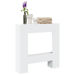 vidaXL Fireplace Surround White 81x18x82 cm Engineered Wood 1