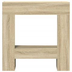 vidaXL Fireplace Surround Sonoma Oak 81x18x82 cm Engineered Wood 4