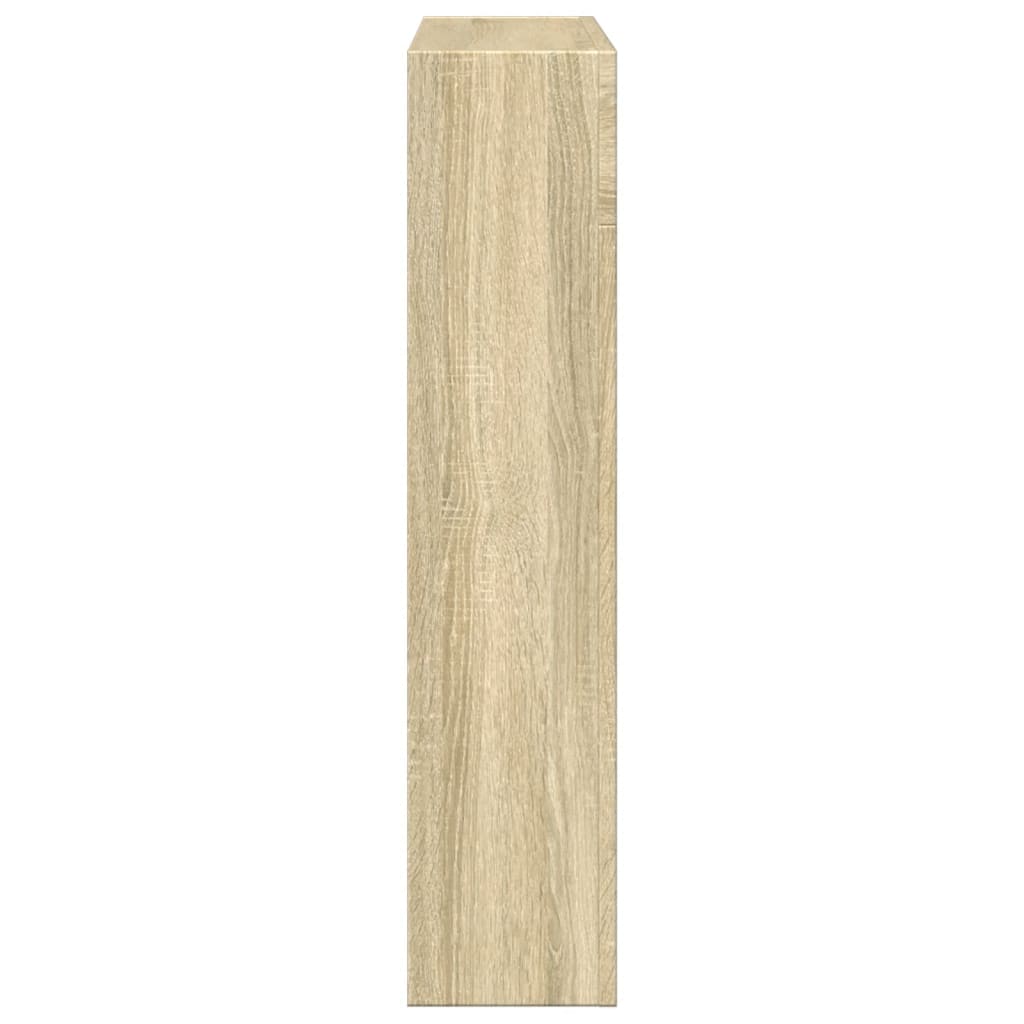 vidaXL Fireplace Surround Sonoma Oak 81x18x82 cm Engineered Wood 5