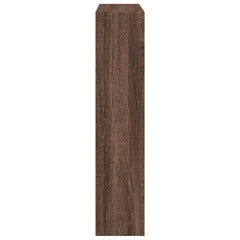vidaXL Fireplace Surround Brown Oak 81x18x82 cm Engineered Wood 5