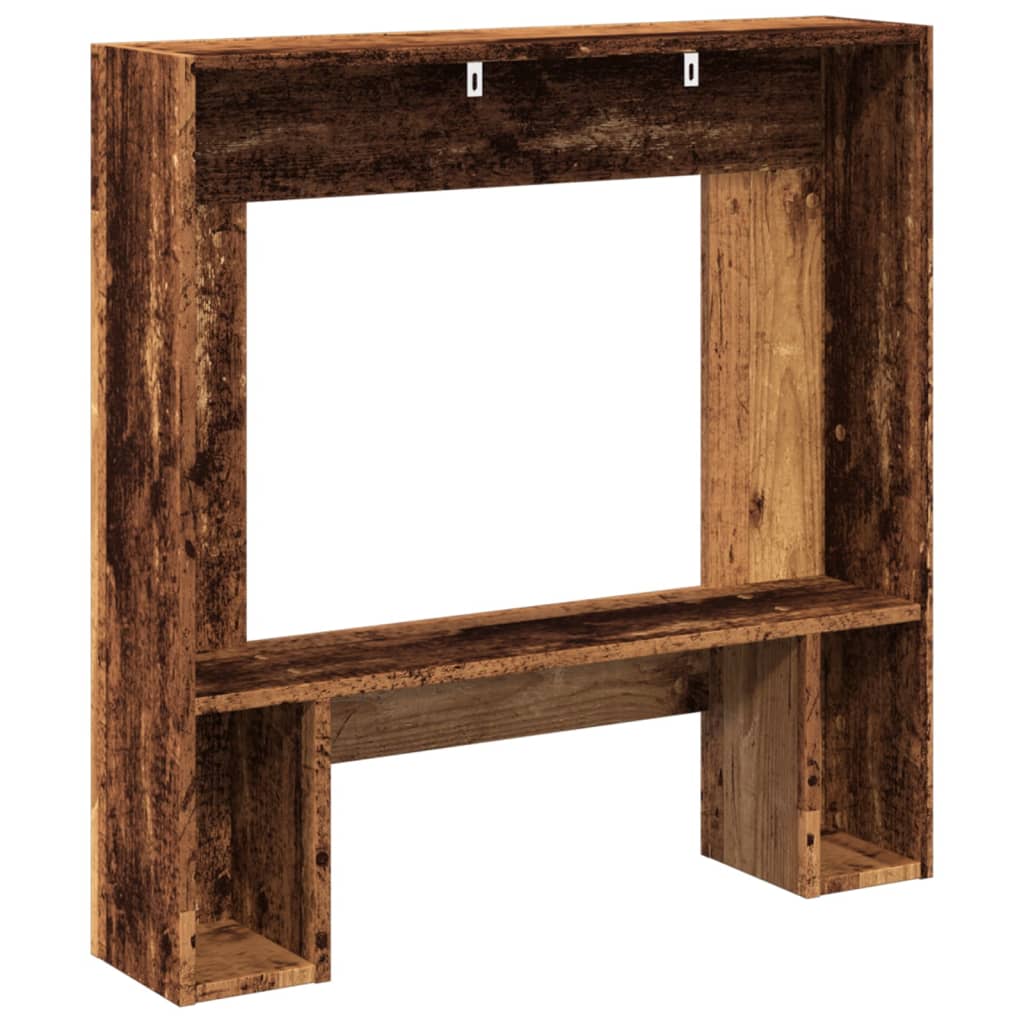 vidaXL Fireplace Surround Old Wood 81x18x82 cm Engineered Wood 6