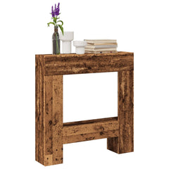 vidaXL Fireplace Surround Old Wood 81x18x82 cm Engineered Wood 1