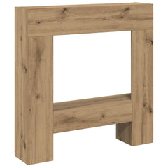 vidaXL Fireplace Surround Artisan Oak 81x18x82 cm Engineered Wood 2