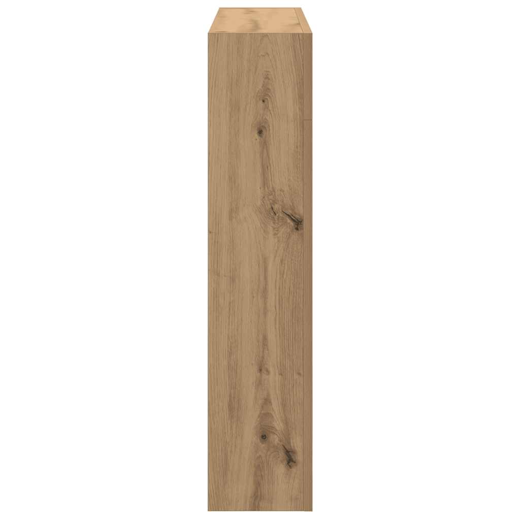 vidaXL Fireplace Surround Artisan Oak 81x18x82 cm Engineered Wood 5
