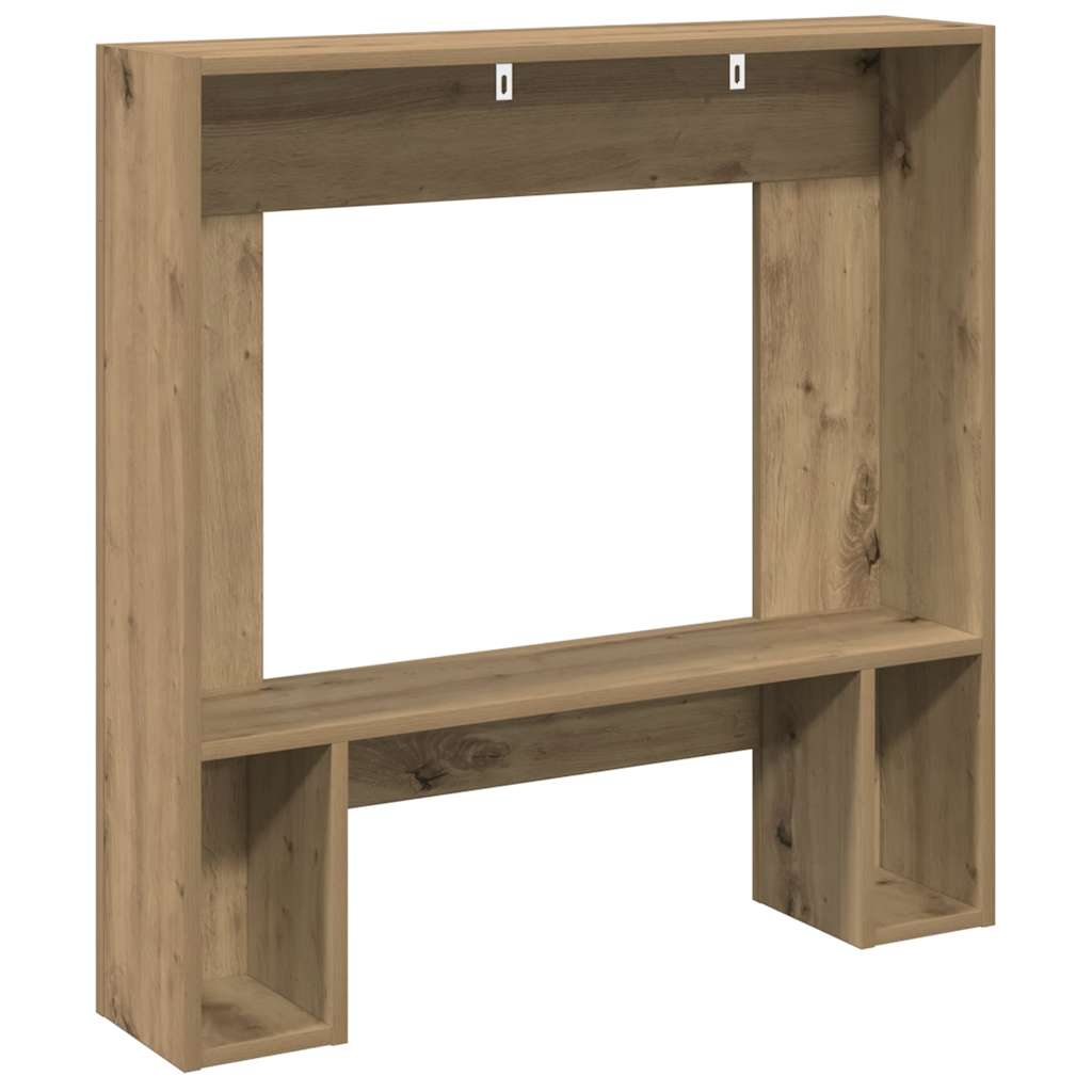 vidaXL Fireplace Surround Artisan Oak 81x18x82 cm Engineered Wood 6