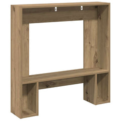 vidaXL Fireplace Surround Artisan Oak 81x18x82 cm Engineered Wood 6