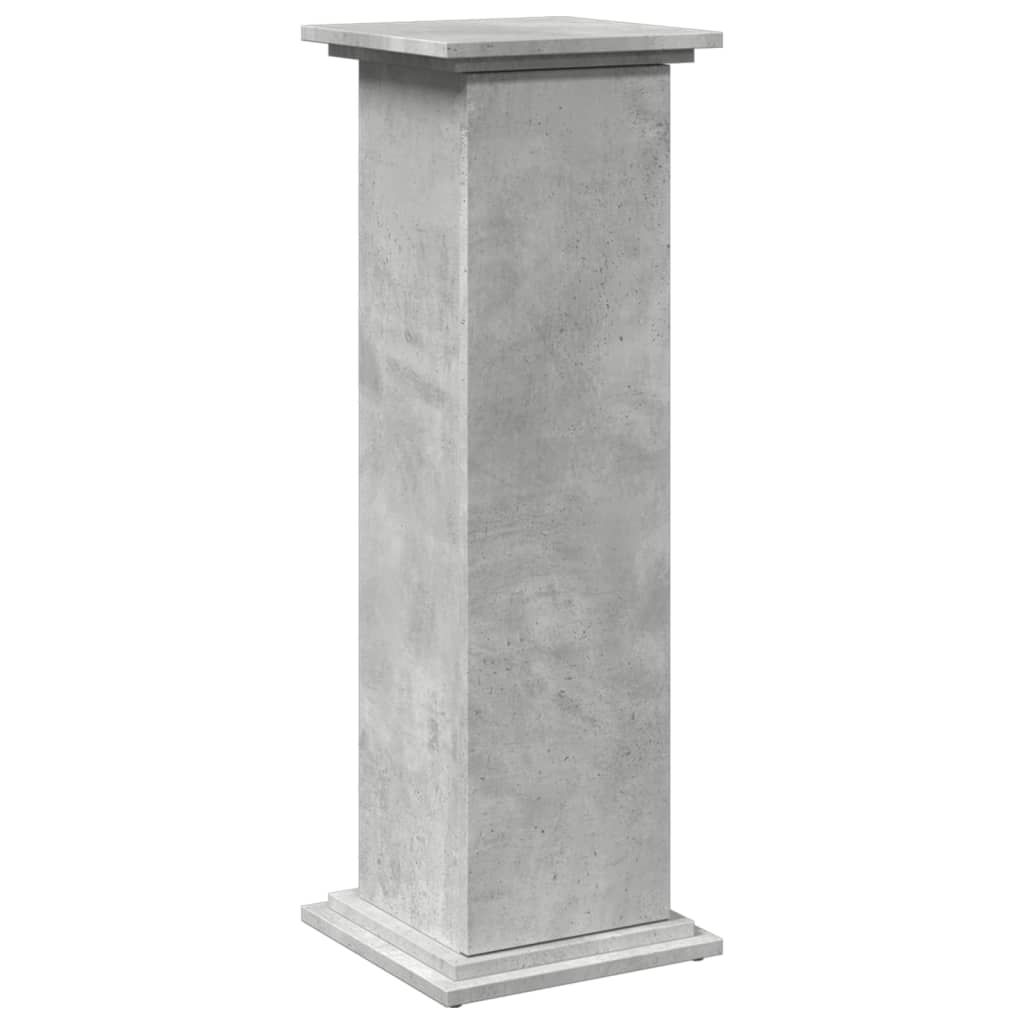 vidaXL Display Stand with Storage Concrete Grey 31x30x90 cm Engineered Wood 2