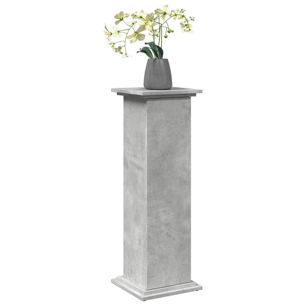 vidaXL Display Stand with Storage Concrete Grey 31x30x90 cm Engineered Wood 3