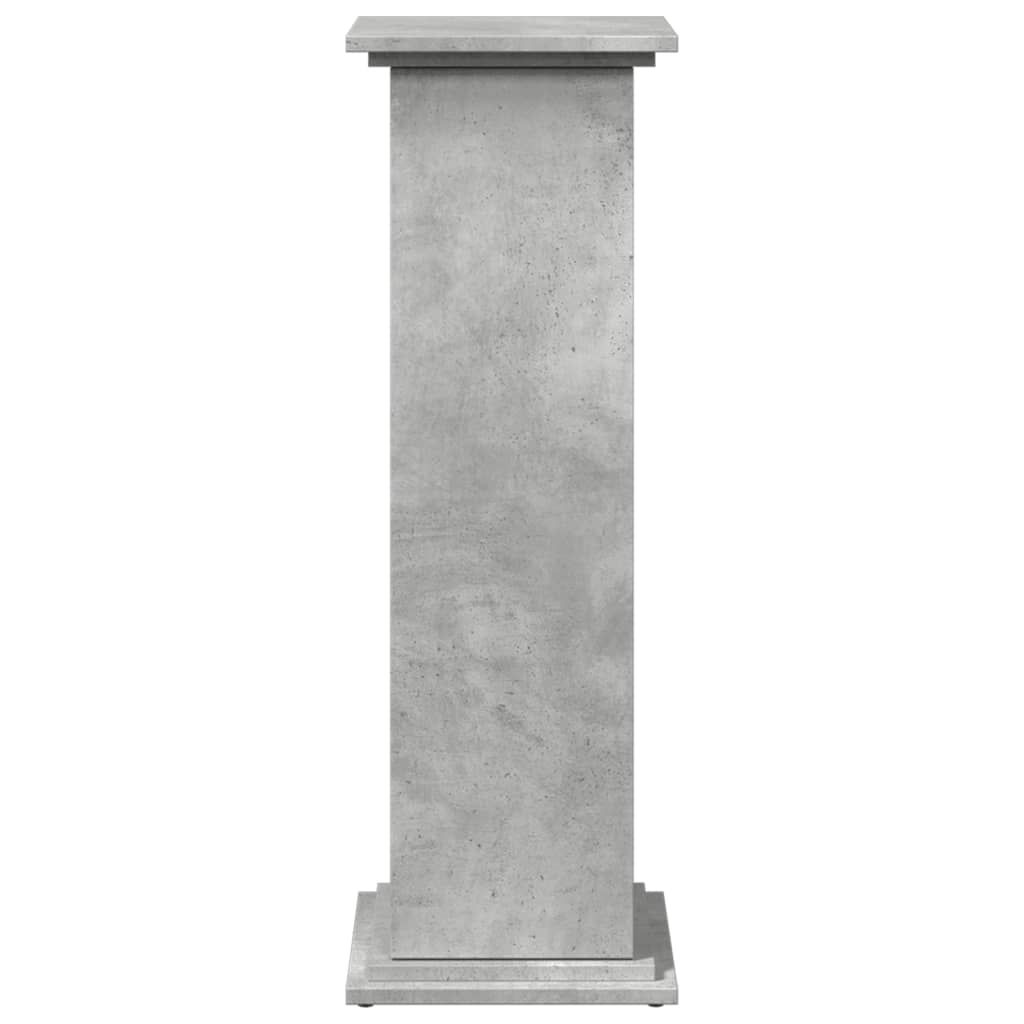 vidaXL Display Stand with Storage Concrete Grey 31x30x90 cm Engineered Wood 5
