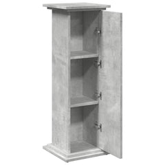 vidaXL Display Stand with Storage Concrete Grey 31x30x90 cm Engineered Wood 6