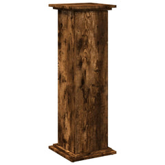 vidaXL Display Stand with Storage Smoked Oak 31x30x90 cm Engineered Wood 2
