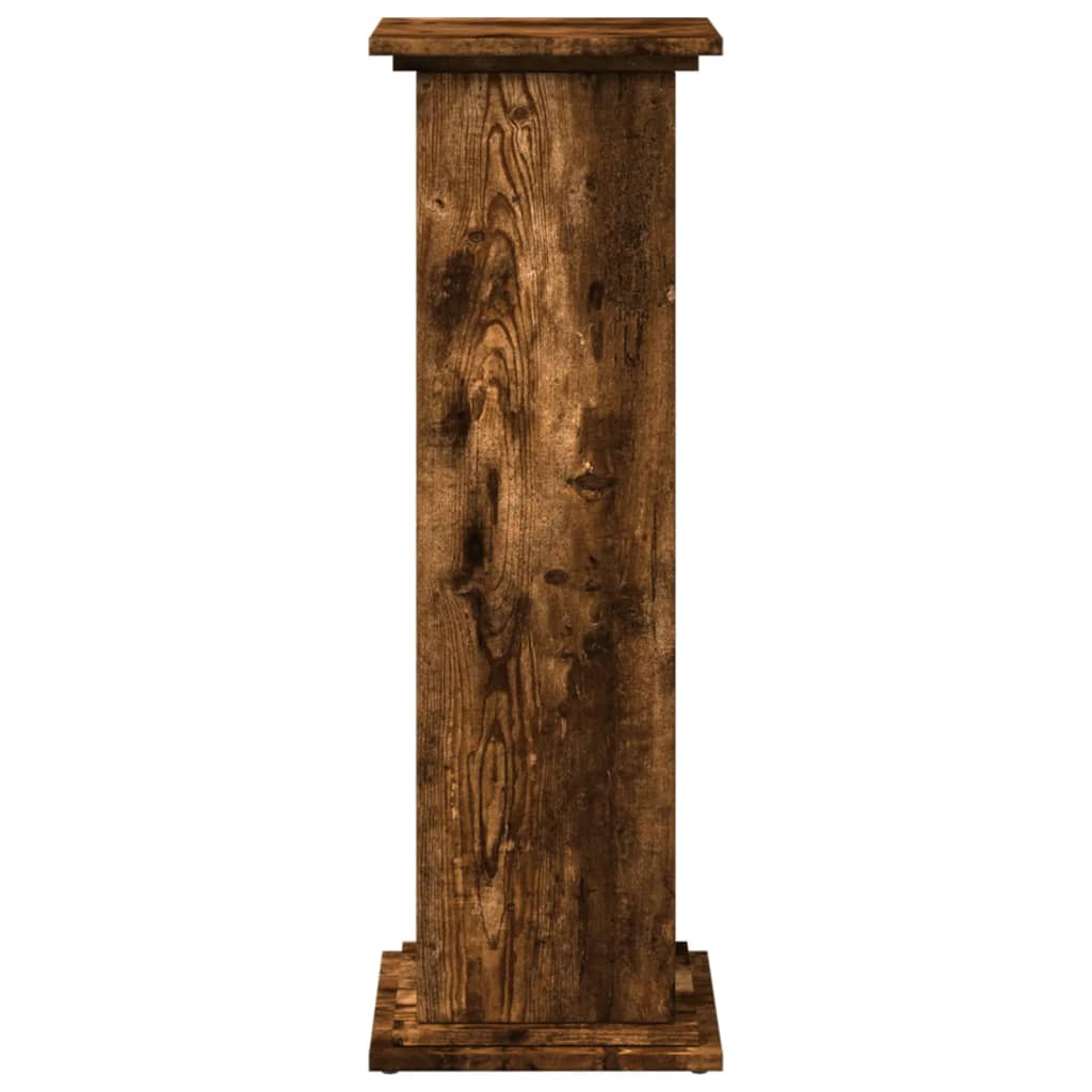 vidaXL Display Stand with Storage Smoked Oak 31x30x90 cm Engineered Wood 5