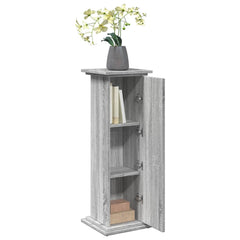 vidaXL Display Stand with Storage Grey Sonoma 31x30x90 cm Engineered Wood 4