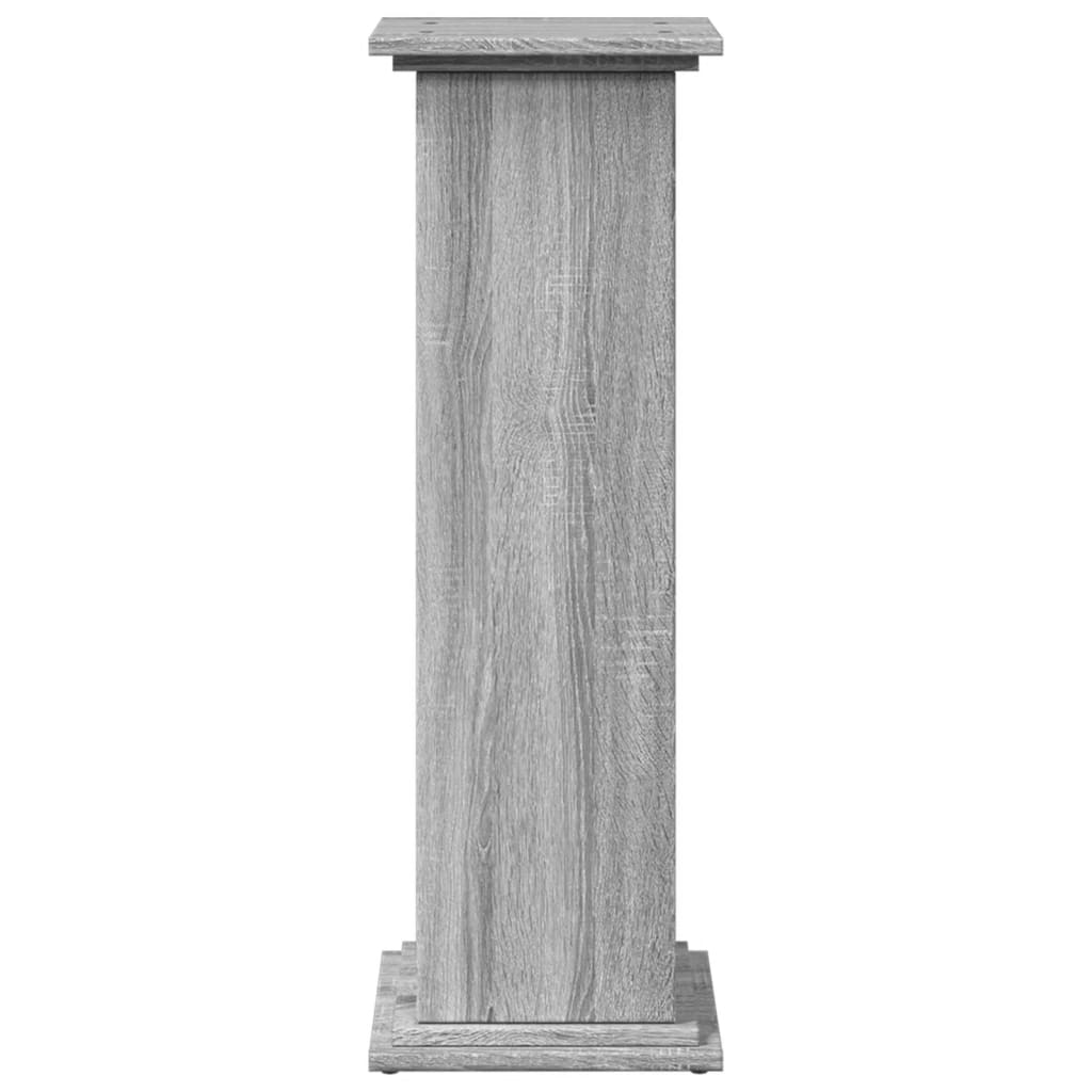 vidaXL Display Stand with Storage Grey Sonoma 31x30x90 cm Engineered Wood 5