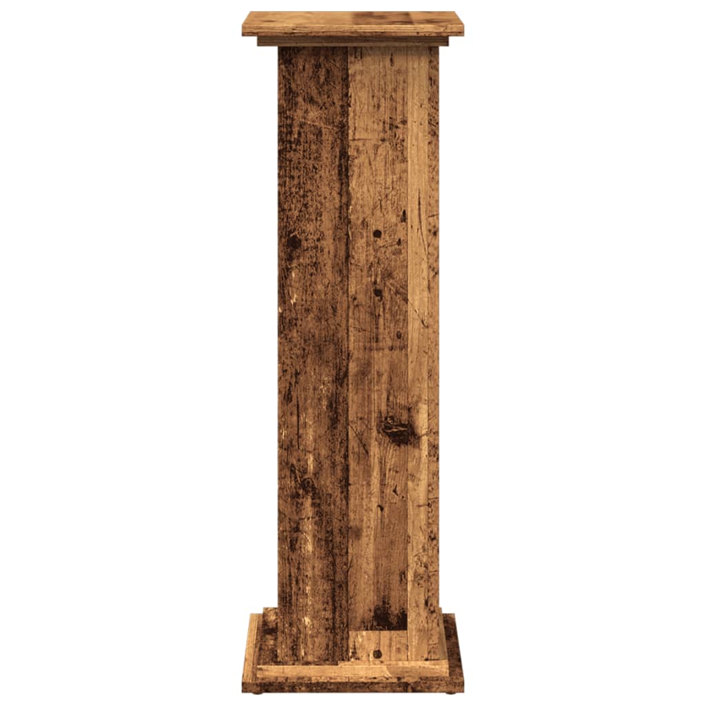 vidaXL Display Stand with Storage Old Wood 31x30x90 cm Engineered Wood 6