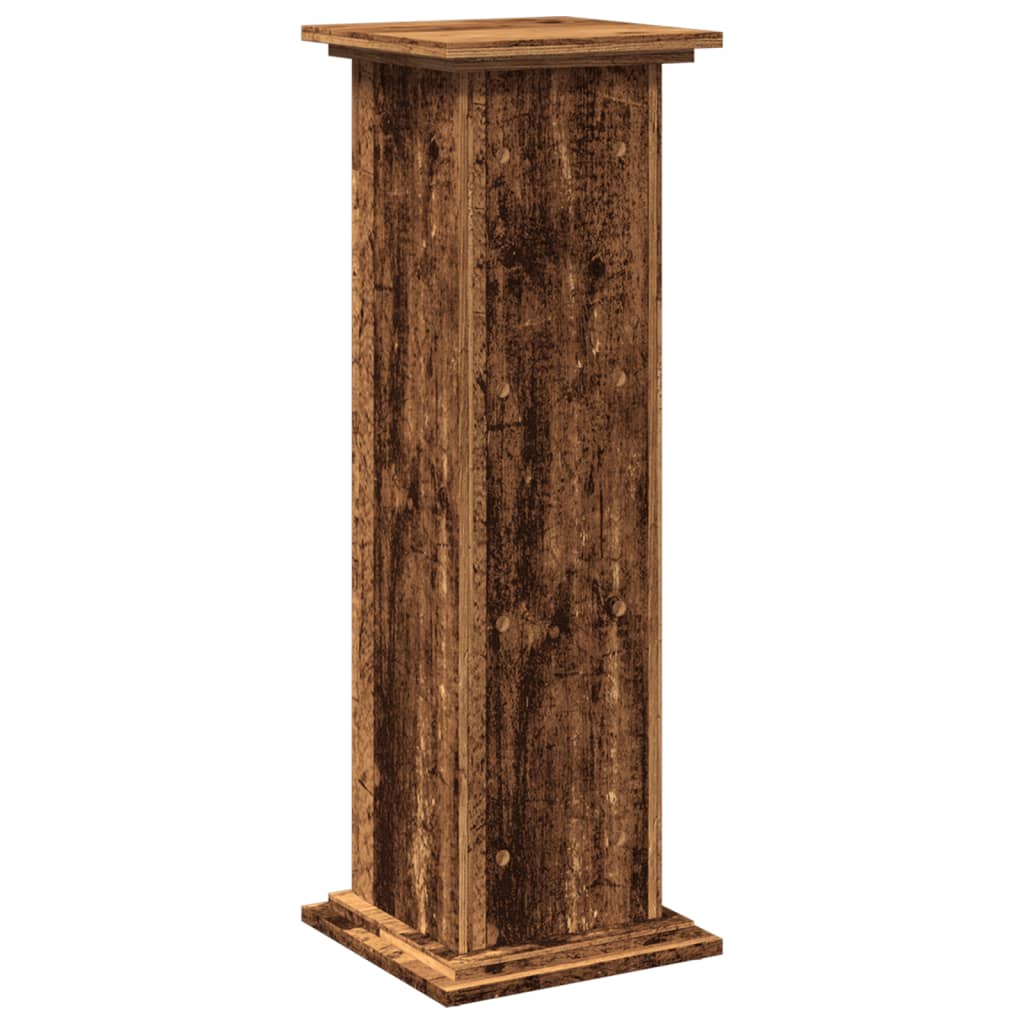 vidaXL Display Stand with Storage Old Wood 31x30x90 cm Engineered Wood 5