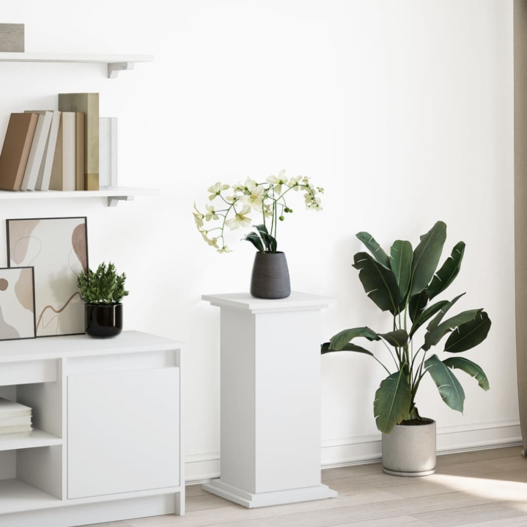 vidaXL Display Stand with Storage White 31x30x60 cm Engineered Wood 1