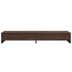 vidaXL Monitor Stand with Drawers Brown Oak 100x27x15 cm Engineered Wood 4