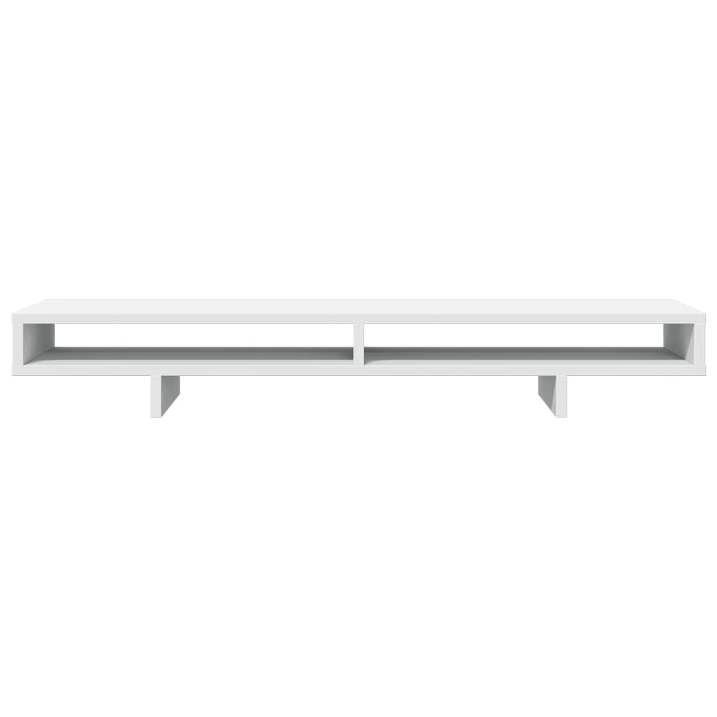 vidaXL Monitor Stand White 100x27x15 cm Engineered Wood 4