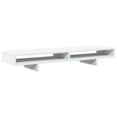 vidaXL Monitor Stand White 100x27x15 cm Engineered Wood 6