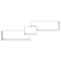 vidaXL Wall Cabinet 158x18x53 cm White Engineered Wood 4