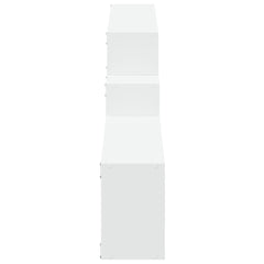 vidaXL Wall Cabinet 158x18x53 cm White Engineered Wood 5