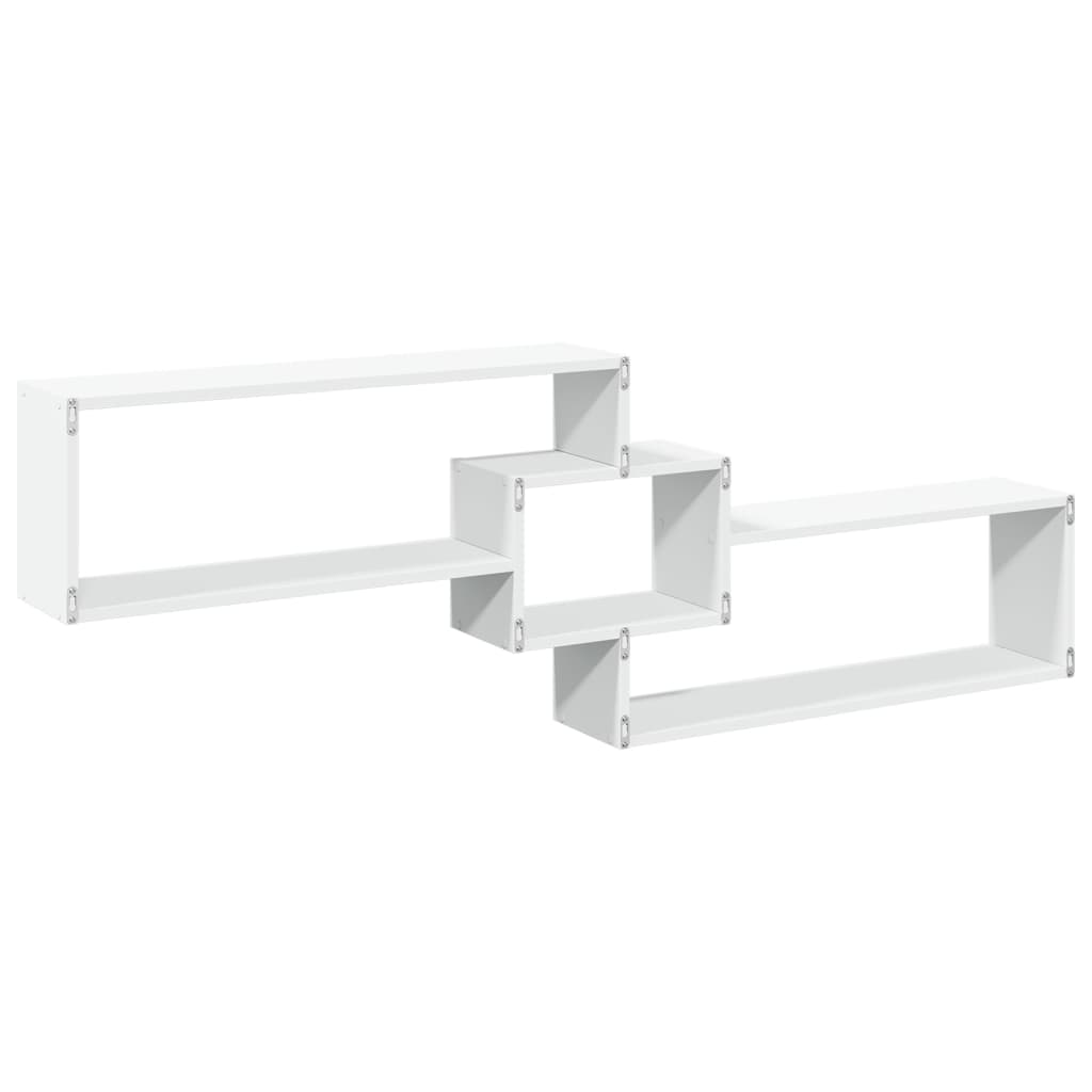 vidaXL Wall Cabinet 158x18x53 cm White Engineered Wood 6