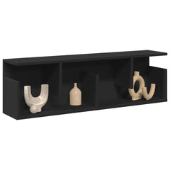 vidaXL Wall Cabinet 100x20x30 cm Black Engineered Wood 1