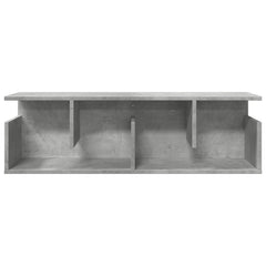 vidaXL Wall Cabinet 100x20x30 cm Concrete Grey Engineered Wood 4