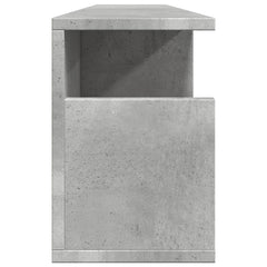 vidaXL Wall Cabinet 100x20x30 cm Concrete Grey Engineered Wood 5