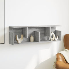 vidaXL Wall Cabinet 100x20x30 cm Grey Sonoma Engineered Wood 3