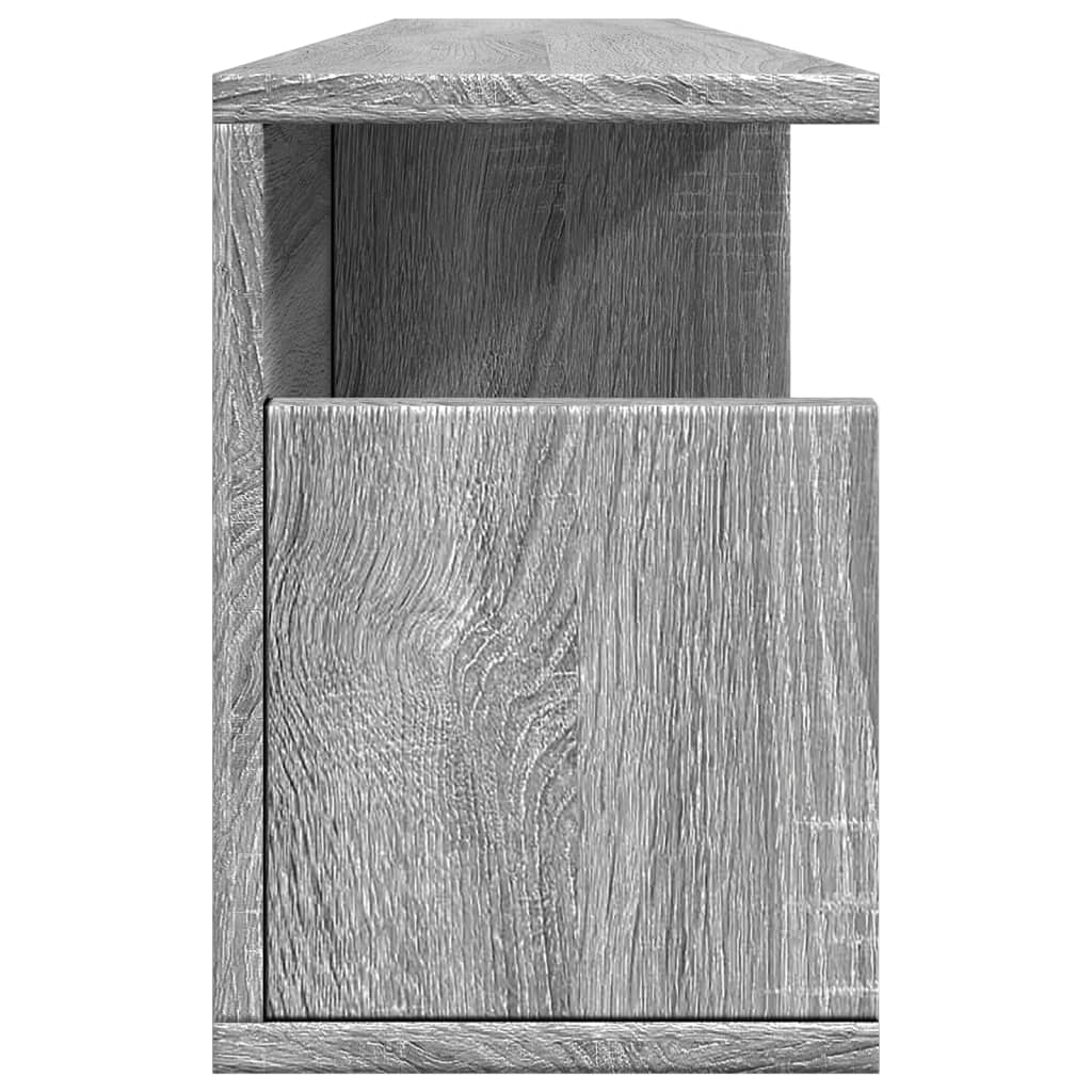 vidaXL Wall Cabinet 100x20x30 cm Grey Sonoma Engineered Wood 5