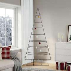 vidaXL Metal Christmas Tree with Stand KUOPIO Steel