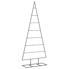 vidaXL Metal Christmas Tree for Decoration Black 150 cm 2