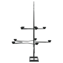 vidaXL Metal Christmas Tree for Decoration Black 75 cm 5