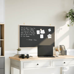 vidaXL Chalkboard with Solid Pine Wood Frame Black 100x55 cm 1