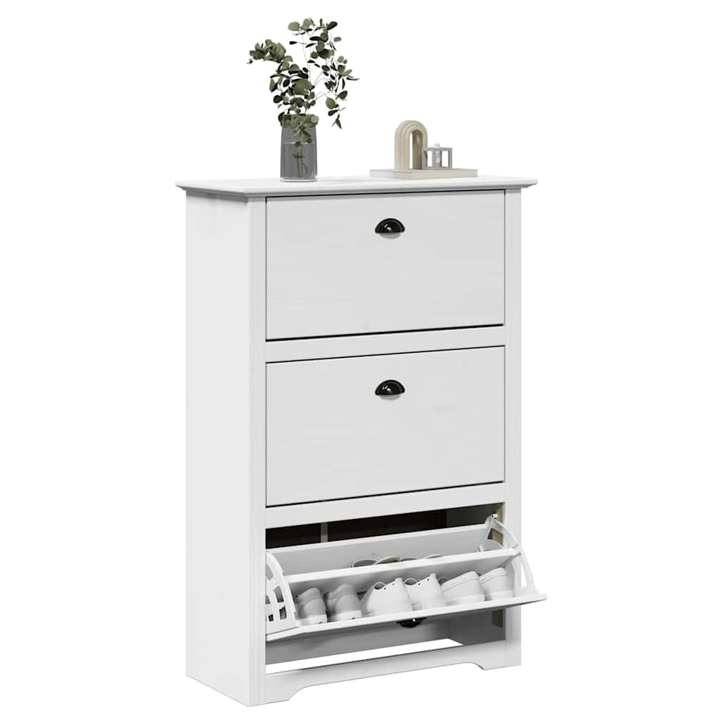 vidaXL Shoe Rack BODO White 80x35x118 cm 1