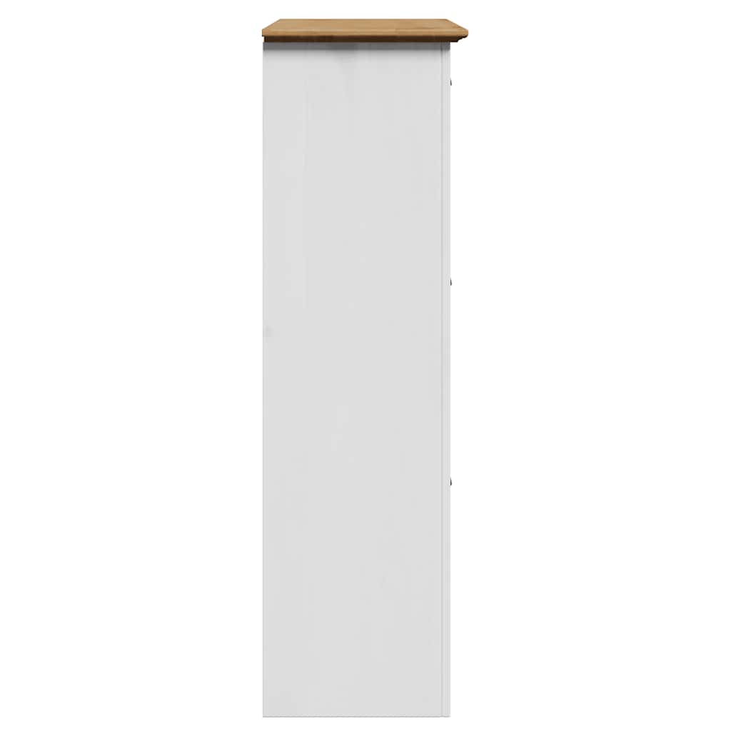 vidaXL Shoe Rack BODO White and Brown 80x35x118 cm 6